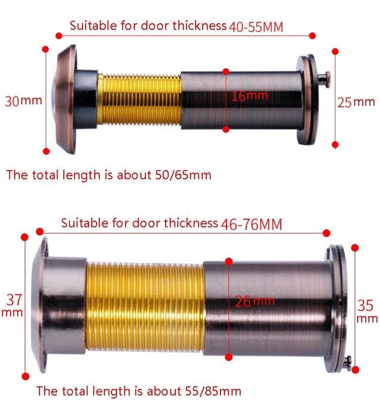 2 PCS Security Door Cat Eye HD Glass Lens 200 Degrees Wide-Angle Anti-Tiny Hotel Door Eye, 16mm Black, 16mm Silver, 16mm Red Bronze, 16mm Green Bronze, 16mm Bright Gold, 26mm Silver, 26mm Gold, 26mm Red Bronze, 26mm Green Bronze 2 PCS Security Door Cat Eye HD Glass Lens 200 Degrees Wide-Angle Anti-Tiny Hotel Door Eye, 16mm Black, 16mm Silver, 16mm Red Bronze, 16mm Green Bronze, 16mm Bright Gold, 26mm Silver, 26mm Gold, 26mm Red Bronze, 26mm Green Bronze
